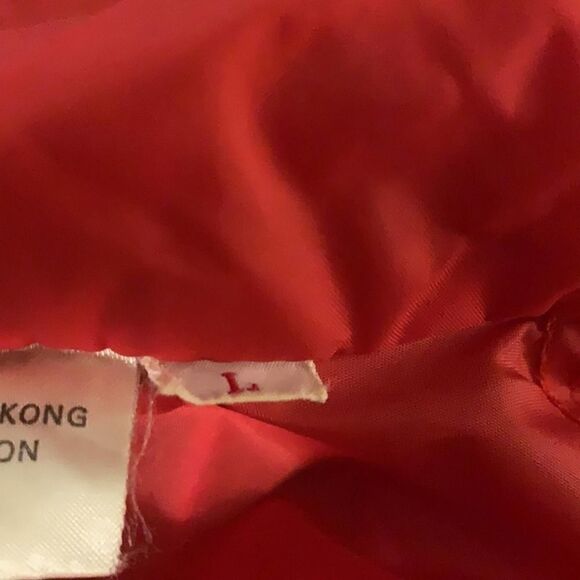 Vintage LL BEAN Red Windbreaker Aspen Anorak Sz L - Picture 8 of 10